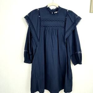 Maeve Women's Lace Mini Dress Size 12 100% Cotton